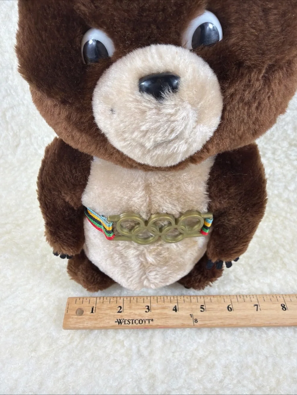 1980 Moscow Olympics Misha Bear Brown Plush